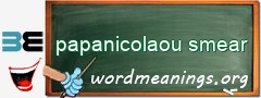 WordMeaning blackboard for papanicolaou smear